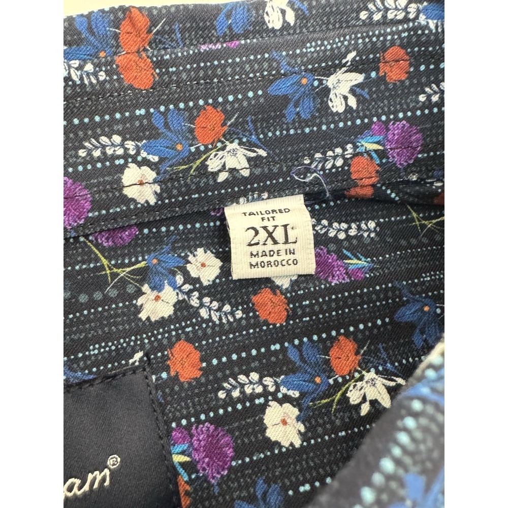 NWT Robert Graham EGGER Floral Modern‎ Americana Tailored Fit Shirt 2XL $178 - Picture 5 of 11